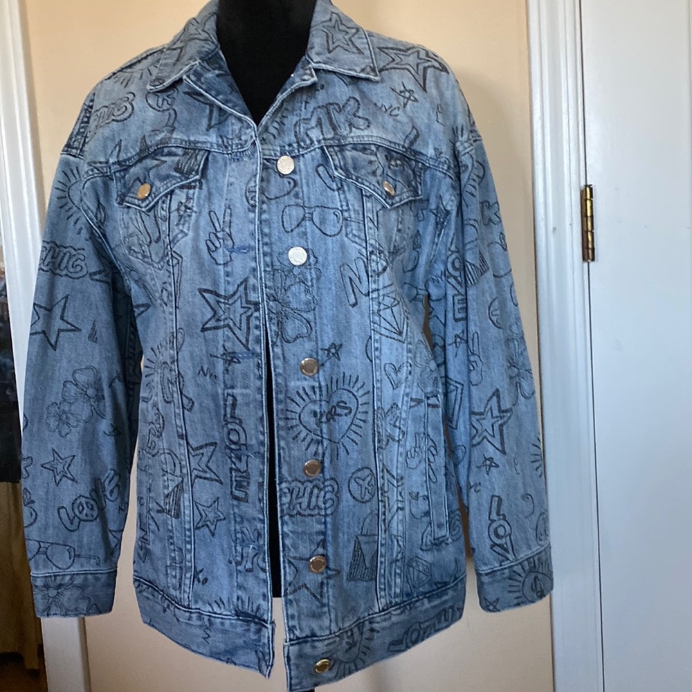 Denim jean jacket by Michael Michael Kors